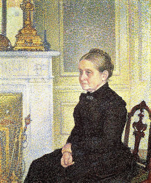 Theo Van Rysselberghe Portrait of Madame Charles Maus